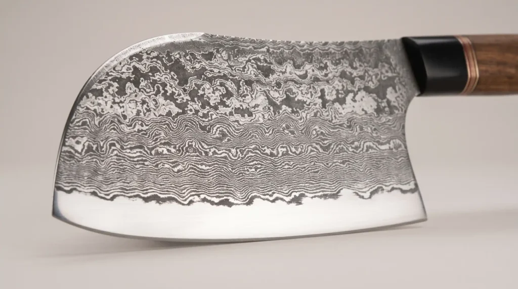 Hand-Forged Damascus Steel Cleaver – 13 Inch Kitchen Knife, picture 4
