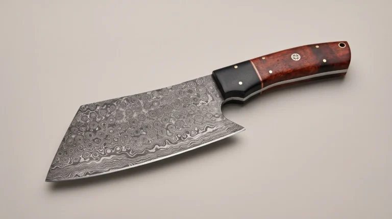Heavy Duty Damascus Forged Cleaver Knife